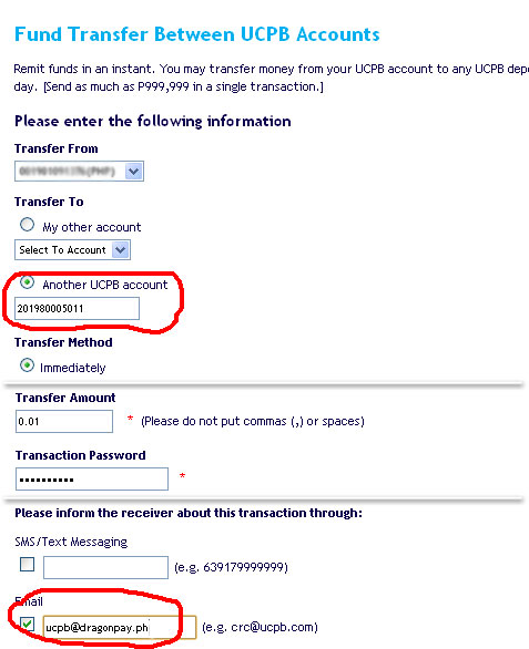 Paying via UCPB Connect - Step 3