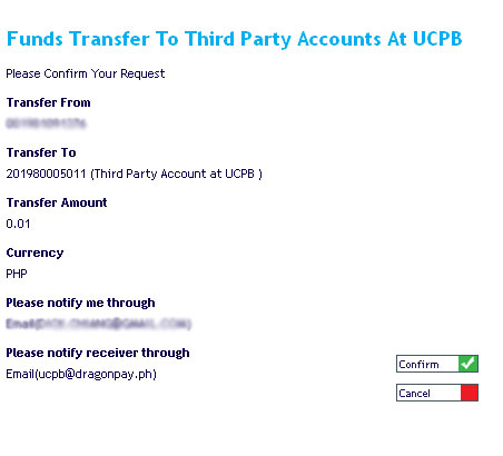 Paying via UCPB Connect - Step 4