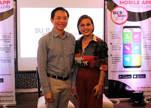 Dragonpay COO Robertson Chiang with Nikki Valdez